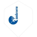 Unicorn white logo Blue