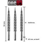 One80 Aztech Point Silver Style D 34mm