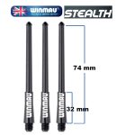 Winmau Stealth Black Med