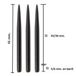 Winmau punta acero STD Black 41mm.
