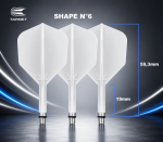 TARGET K-FLEX SHIFT SHORT WHITE SHAPE N°6