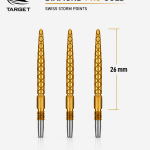 TARGET Swiss Diamond PRO Gold Points 26mm