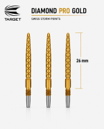 TARGET Swiss Diamond PRO Gold Points 26mm