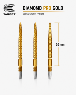 TARGET Swiss Diamond PRO Gold Points 30mm
