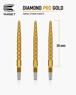 TARGET Swiss Diamond PRO Gold Points 35mm