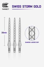 TARGET Swiss Storm Diamond Silver Points 30mm